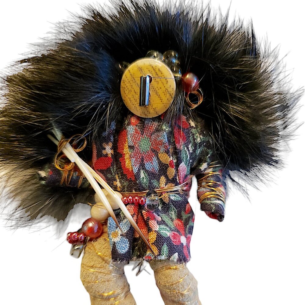 Handmade Native American Kachina Pin Brooch Vintage Jewelry